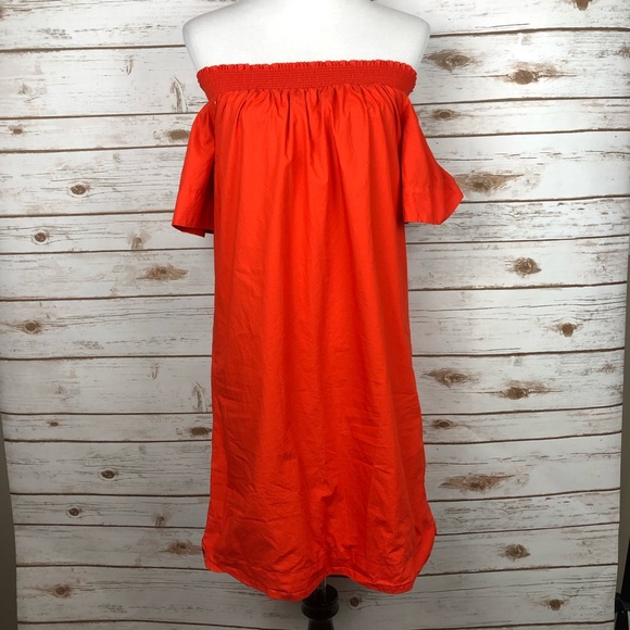 J. Crew Dresses & Skirts - J. Crew Off-Shoulder Dress in Cotton Poplin
